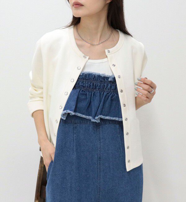 fredy emue「ドット釦ポンチカーディガン」|カーディガン|