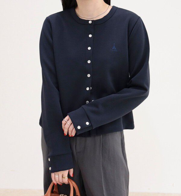 fredy emue「ドット釦ポンチカーディガン」|カーディガン|