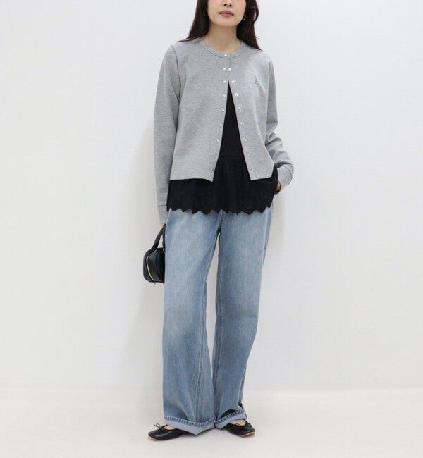 fredy emue「ドット釦ポンチカーディガン」|カーディガン|