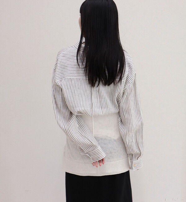 fredy emue「LINEN100 クロップドシャツ」|シャツ・ブラウス|