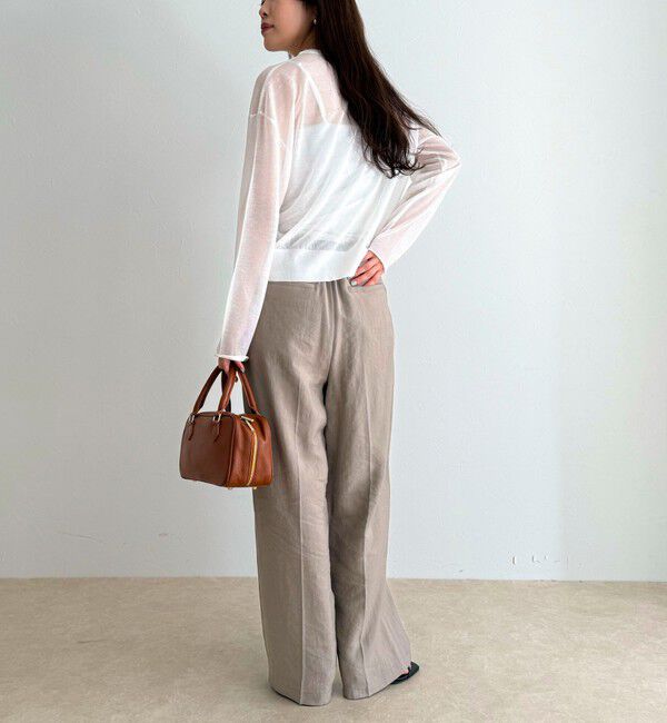 fredy emue「刺繍入りシアーニットカーディガン」|カーディガン|