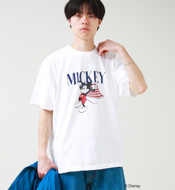 GLOSTER「【GOOD ROCK SPEED】MICKEY / ミッキーマウス / プリントTシャツ」|Tシャツ・カットソー|ホワイト系その他2