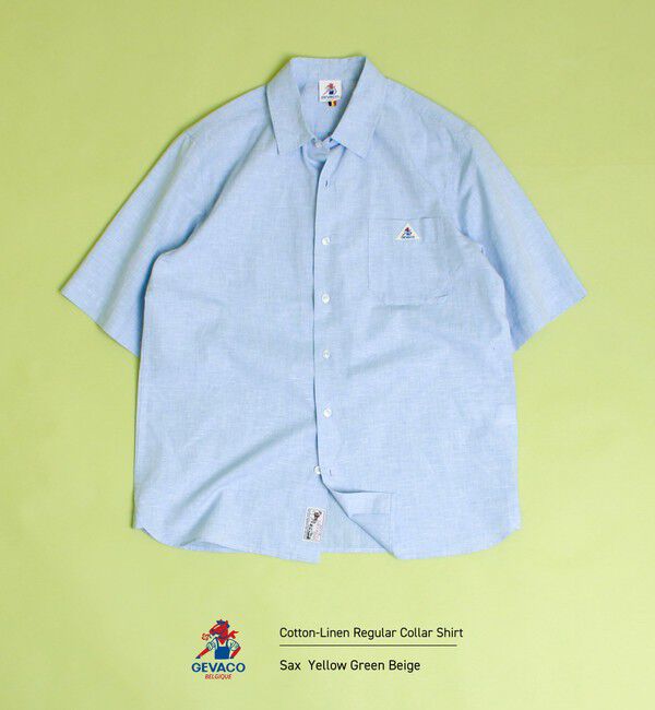 GLOSTER「【GEVACO/ゲバコ】レギュラーカラー半袖シャツ」|シャツ・ブラウス|