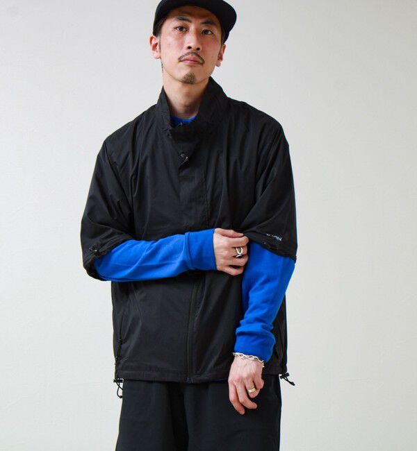 GLOSTER「【TAION/タイオン】HI-NECK W-ZIP DETACHABLE LIGHT JACKET」|ブルゾン・スタジャン|