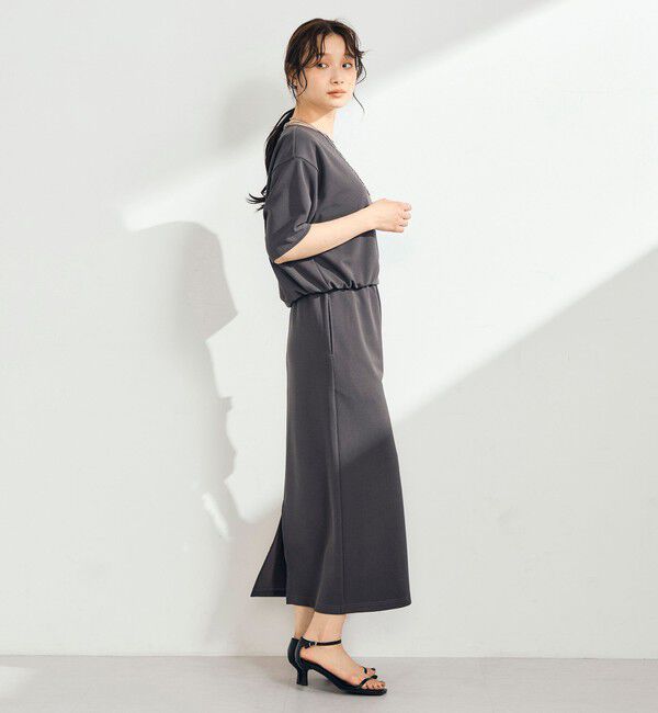 fredy emue「カットジョーゼットインゴムタイトスカート」|スカート|