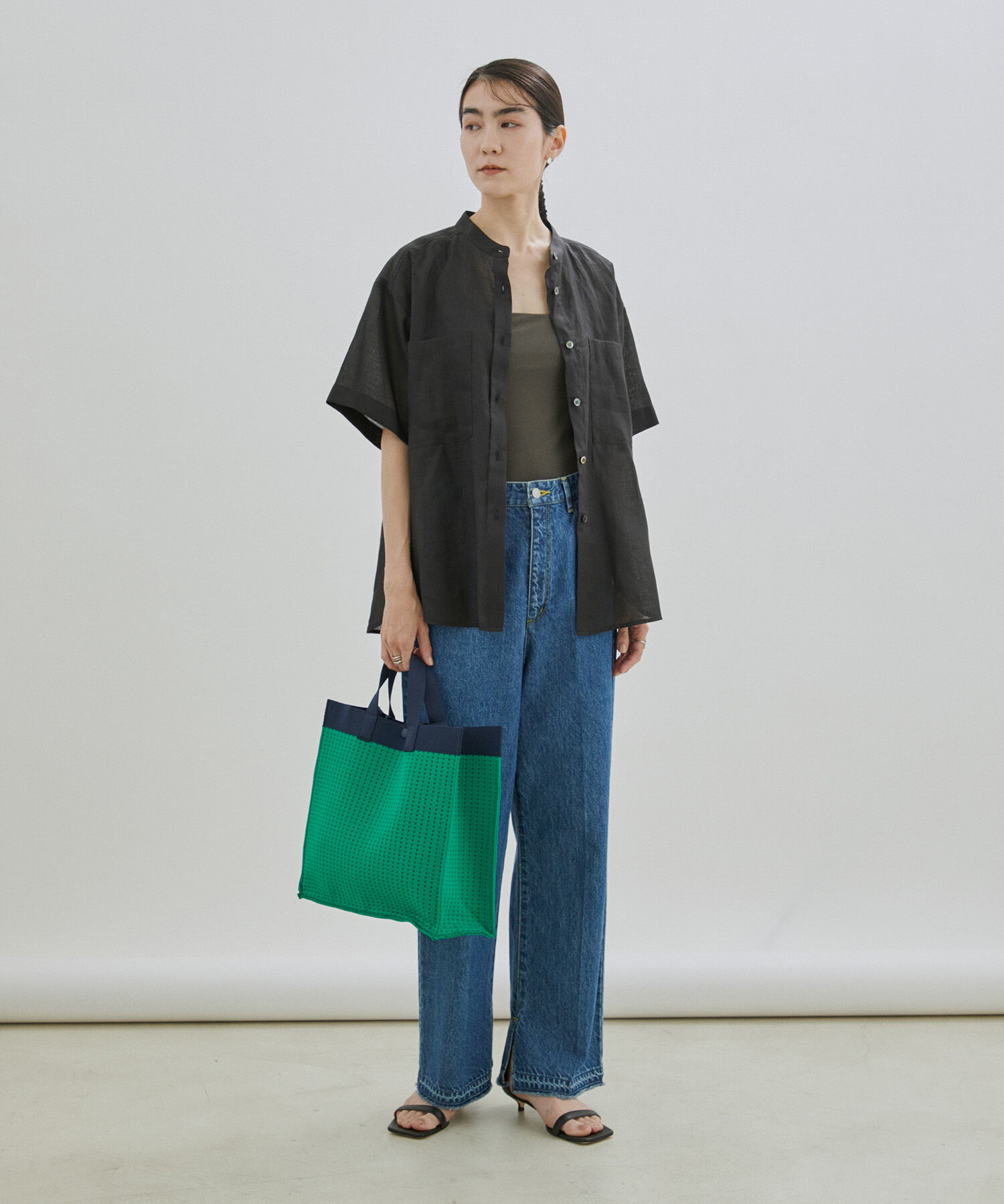 SALON adam et rope'「リヨセルフライスカップ付きブラトップ/タンクトップ」|タンクトップ|