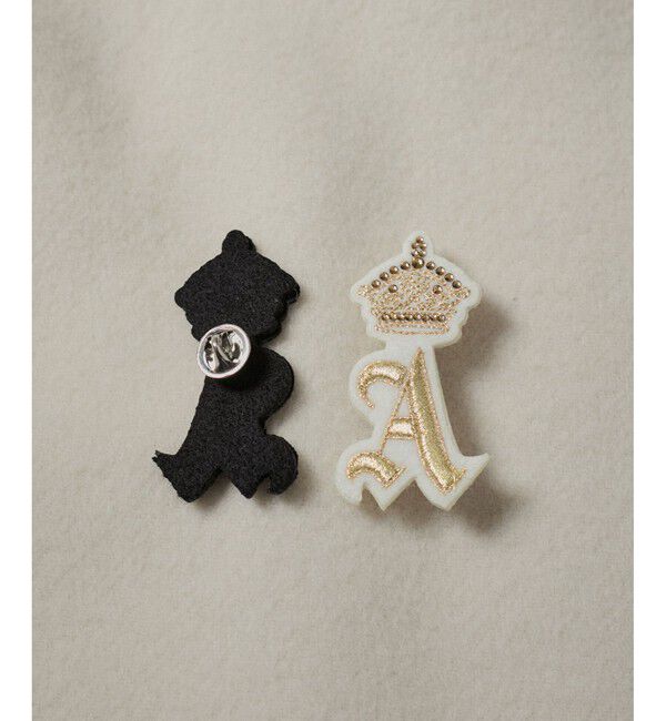 SALON adam et rope'「刺繍ワッペンブローチ＜A＞」|ブローチ・コサージュ|