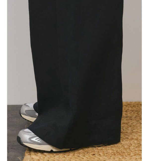 SALON adam et rope'「【WEB限定】ヨーロピアンフラックスリネンリラックスパンツ」|チノ|