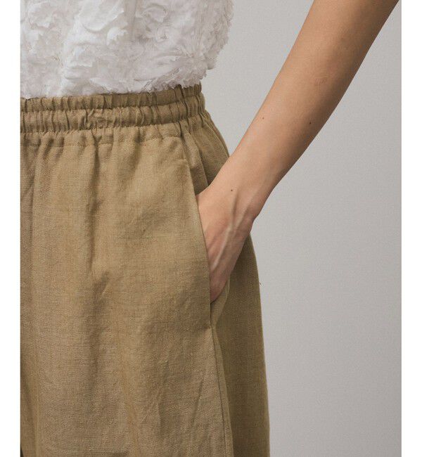 SALON adam et rope'「【WEB限定】ヨーロピアンフラックスリネンリラックスパンツ」|チノ|