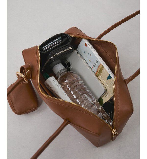 SALON adam et rope'「スプリットレザーワイドバッグ」|ショルダー・メッセンジャー|