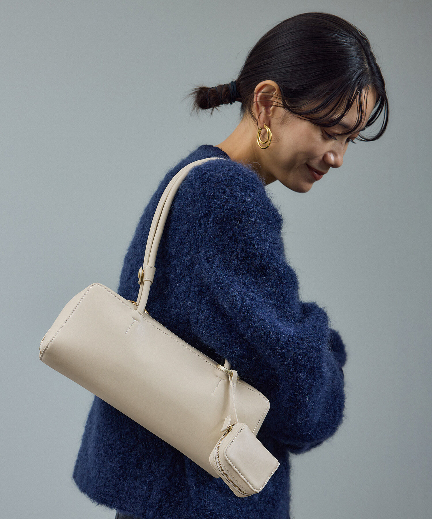 SALON adam et rope'「スプリットレザーワイドバッグ」|ショルダー・メッセンジャー|