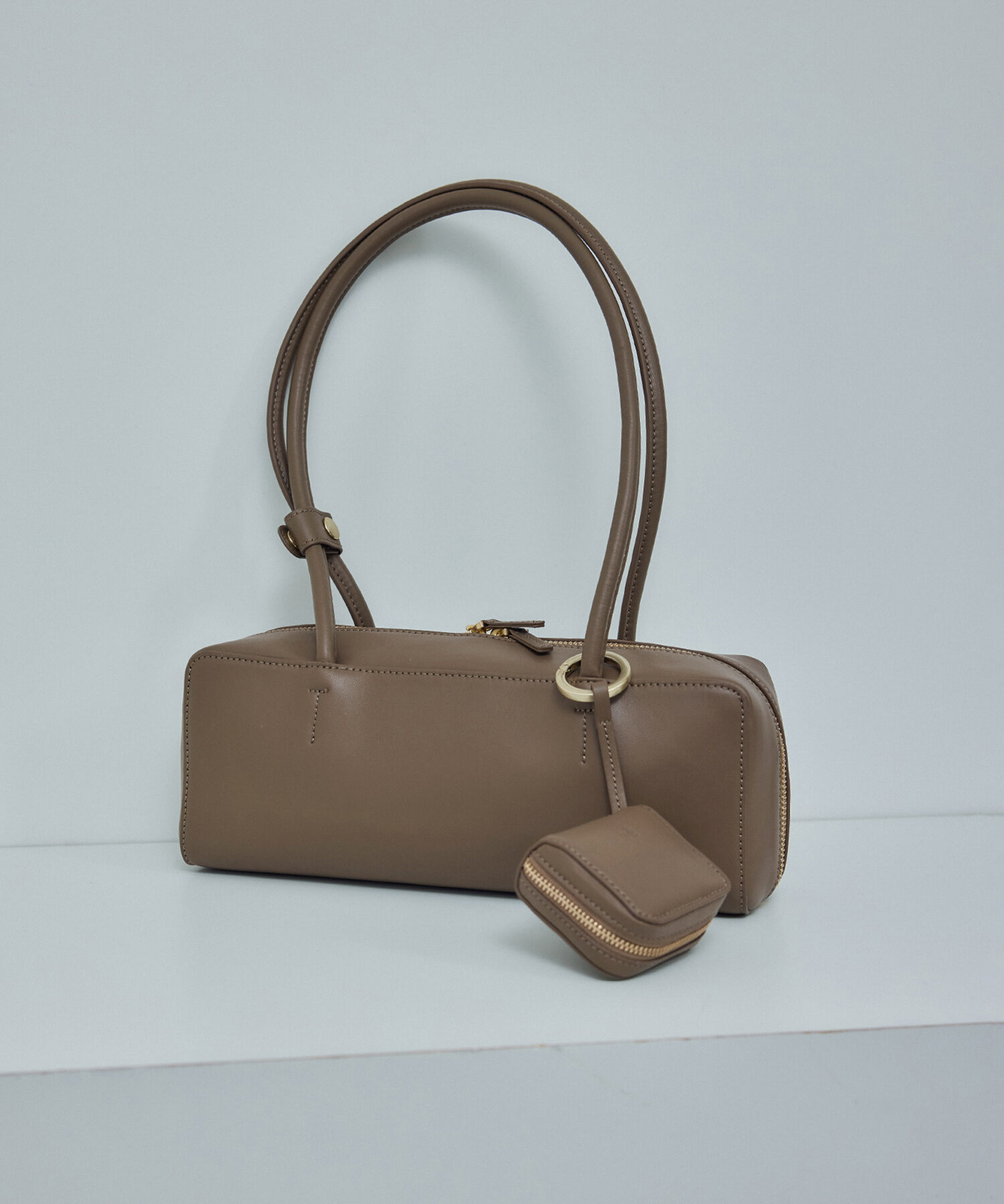 SALON adam et rope'「スプリットレザーワイドバッグ」|ショルダー・メッセンジャー|ベージュ系(28)