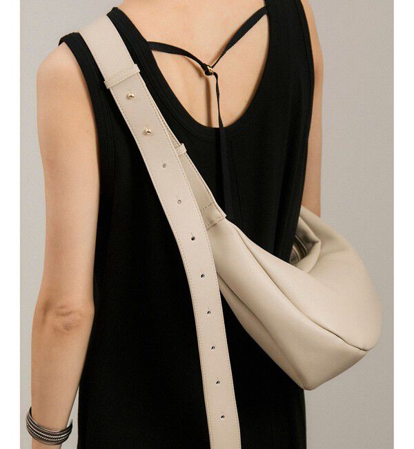 SALON adam et rope'「【WEB限定】スプリットレザームーンショルダー」|ショルダー・メッセンジャー|