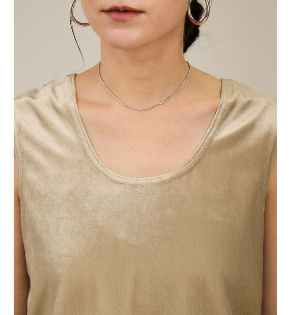 SALON adam et rope'「トリアセベロア前後2WAYノースリーブ/タンクトップ / セットアップ対応」|タンクトップ|