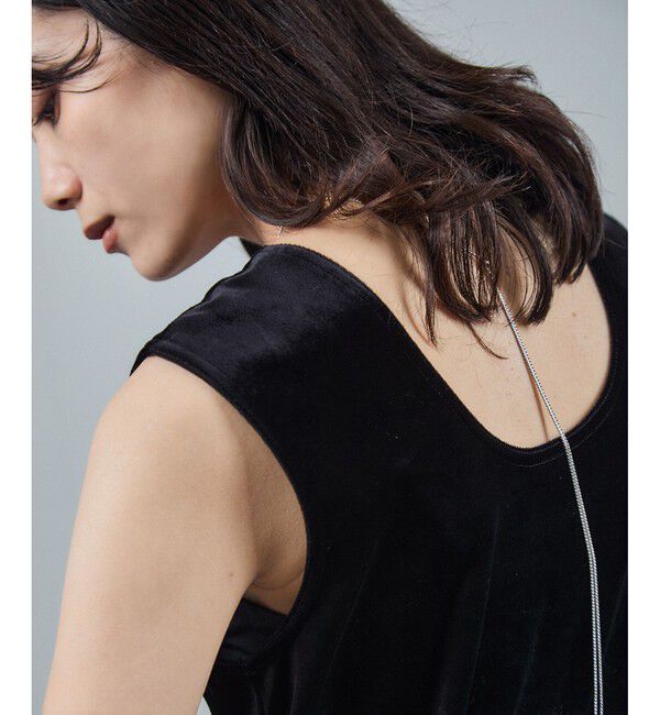 SALON adam et rope'「トリアセベロア前後2WAYノースリーブ/タンクトップ / セットアップ対応」|タンクトップ|