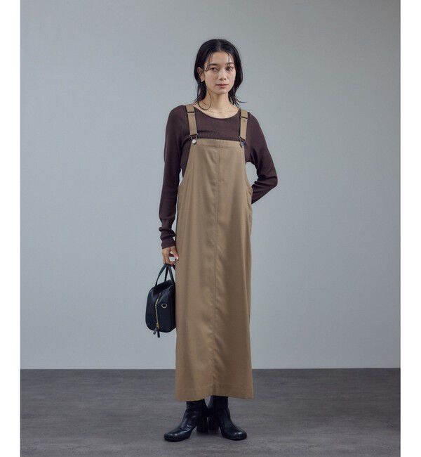 SALON adam et rope'「【WEB限定】レザースクエアトゥヒールショートブーツ」|ロングブーツ|