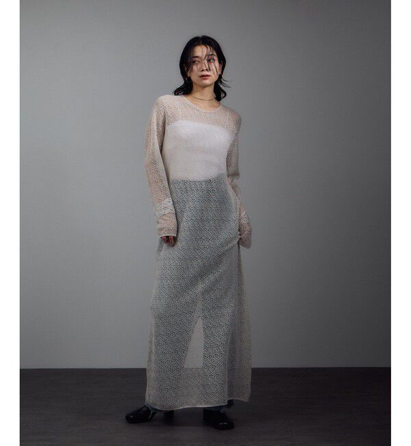 SALON adam et rope'「【WEB限定】レザースクエアトゥヒールショートブーツ」|ロングブーツ|