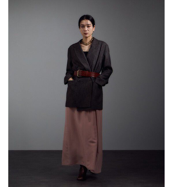 SALON adam et rope'「【WEB限定】レザースクエアトゥヒールショートブーツ」|ロングブーツ|