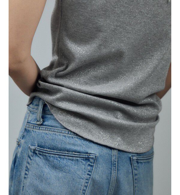 SALON adam et rope'「【WEB限定】ラメリブタンク」|タンクトップ|