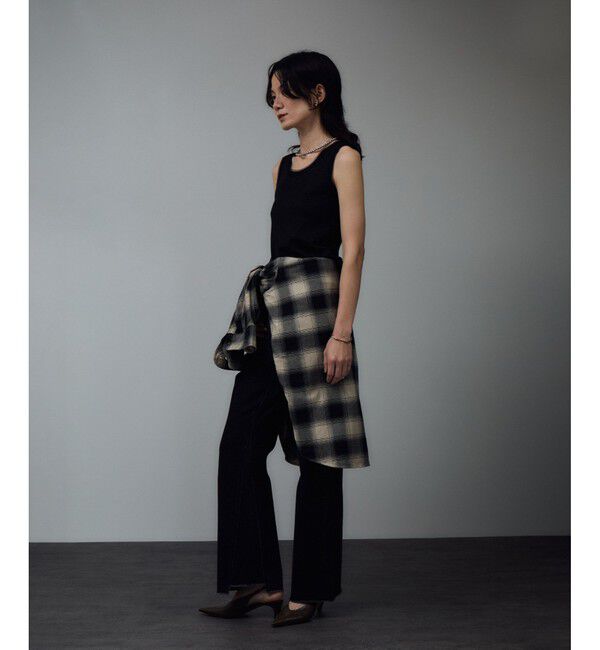 SALON adam et rope'「【WEB限定】ラメリブタンク」|タンクトップ|