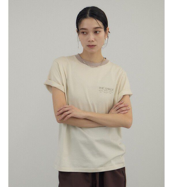 SALON adam et rope'「【Americana（アメリカーナ） for SALON】リンガーT」|Tシャツ・カットソー|