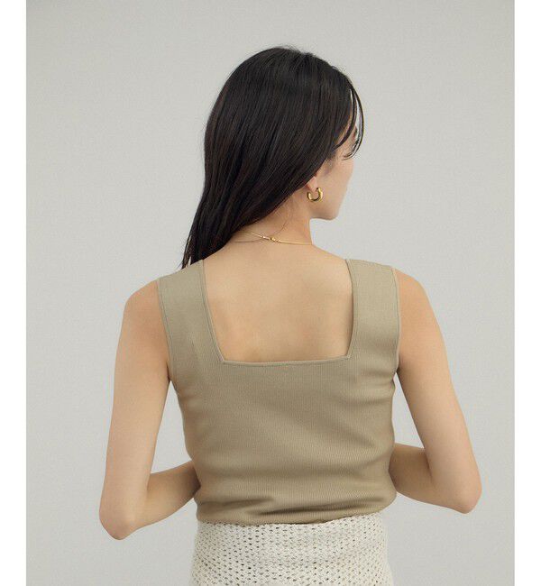 SALON adam et rope'「シルクリブタンクトップ」|タンクトップ|