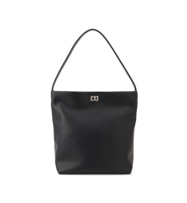 SALON adam et rope'「【WEB限定】【W S（ドゥーブル）】ソフトレザーメタルロックバケットバッグ」|ショルダー・メッセンジャー|