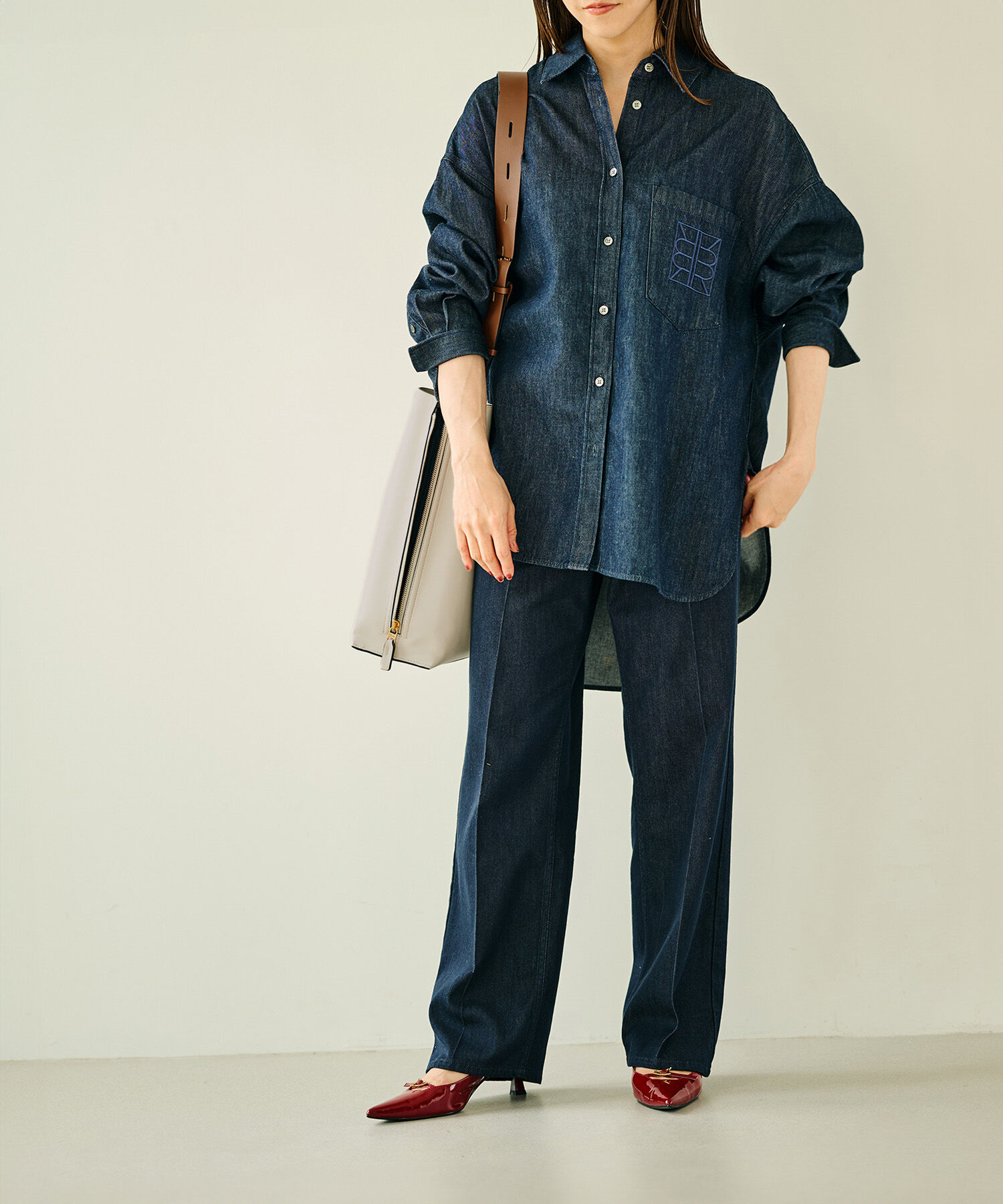 E'POR「【A4対応】【通勤】【E'POR】Y BAG Shoulder Large（サイドジップショルダーバッグ）【WEB限定/一部店舗限」|ショルダー・メッセンジャー|