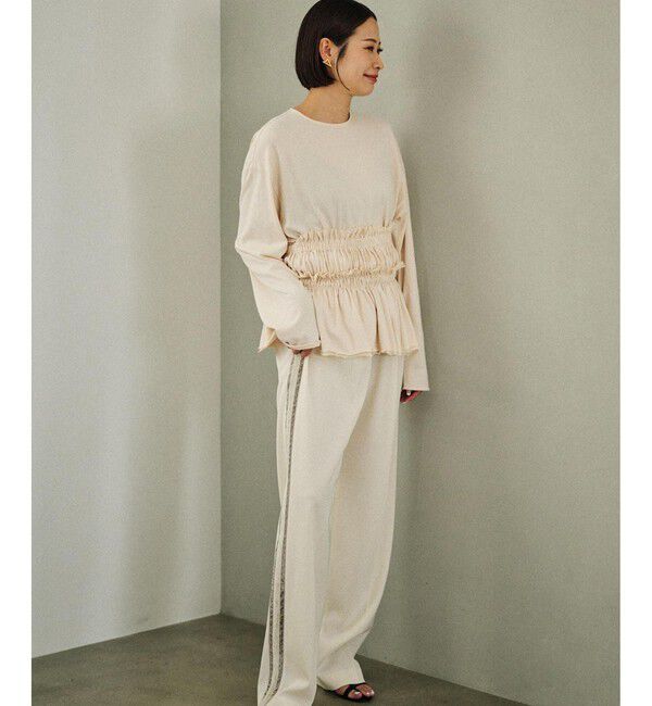 ROPE「カシミヤタッチビスチェ付きカットソー」|Tシャツ・カットソー|