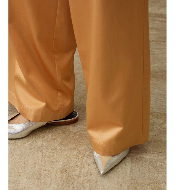 ROPE「【洗える】シャイニーサテンパンツ/一部セットアップ対応」|カーゴ|