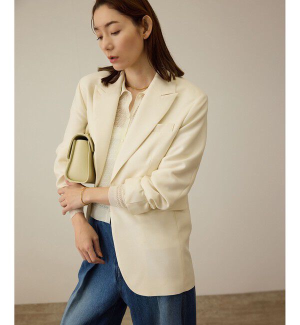 ROPE「シルクウールオーバージャケット」|テーラードジャケット|