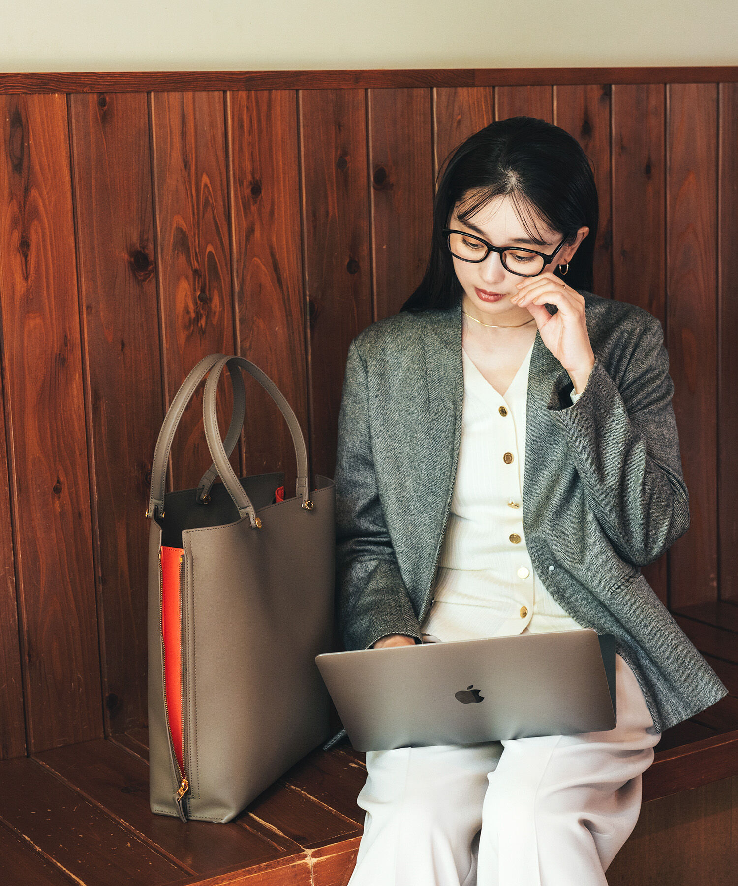 ROPE「【E'POR】Y BAG Large【通勤】【A4対応】【25AW】」|トートバッグ|