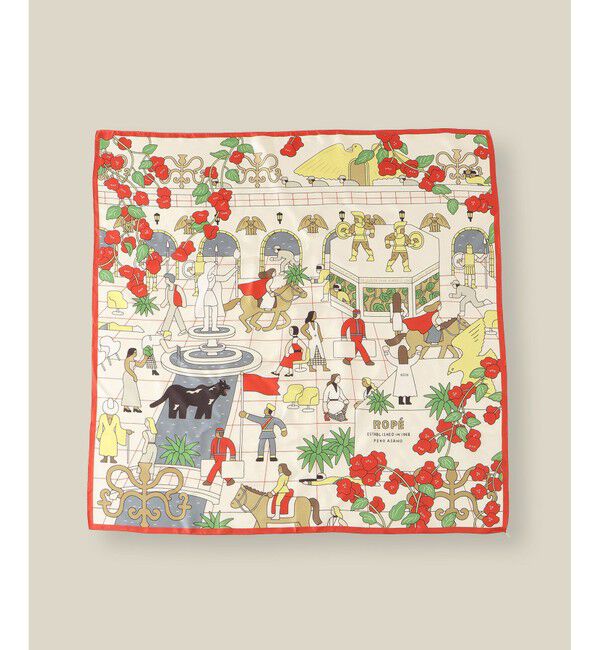 ROPE「【4 ARTIST for ROPE'】コラボ シルクスカーフ/Lサイズ」|バンダナ・スカーフ|