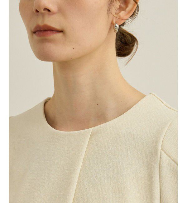 ROPE「【洗える】ジャガードニットプルオーバー（梨地プルオーバー）/セットアップ対応」|Tシャツ・カットソー|