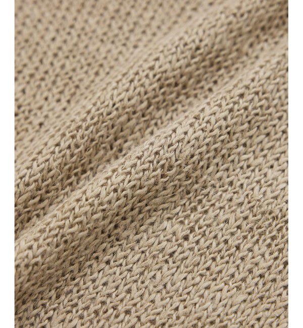 ROPE「【洗える】スラブリネン ボートネックプルオーバー」|ニット・セーター|