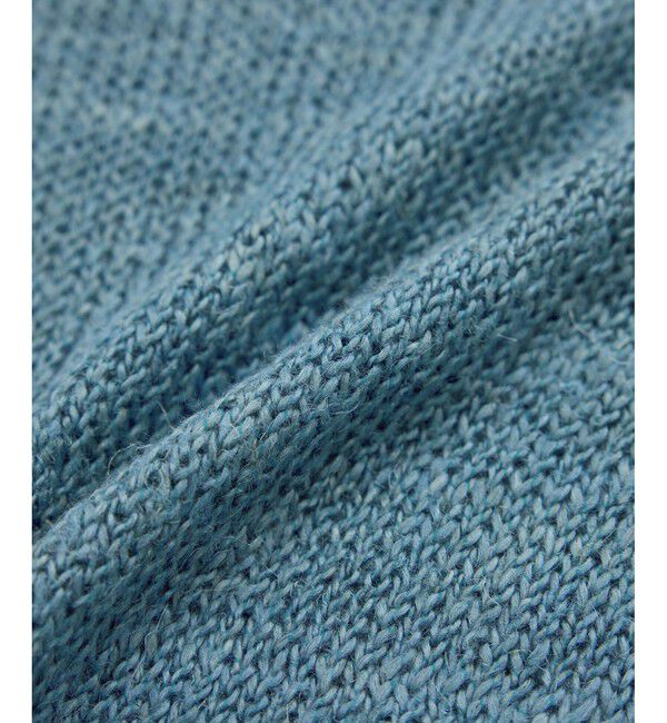 ROPE「【洗える】スラブリネン ボートネックプルオーバー」|ニット・セーター|