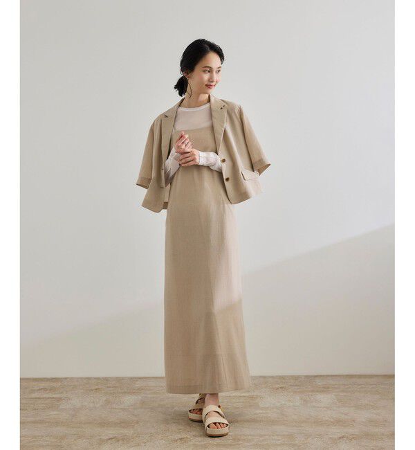 ROPE「【WEB・一部店舗限定】ストレッチシアー＆レースカットソー/洗える」|Tシャツ・カットソー|