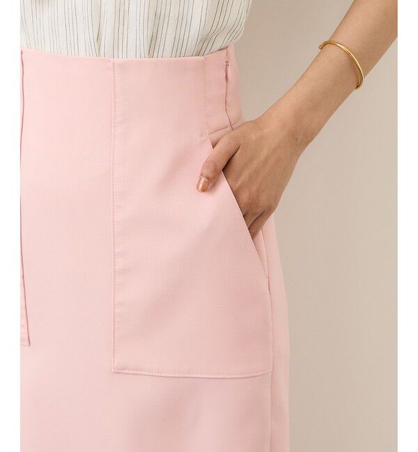 ROPE「[美人スカート]ダブルクロスポケット付きタイトスカート/イージーケア・26SS」|スカート|