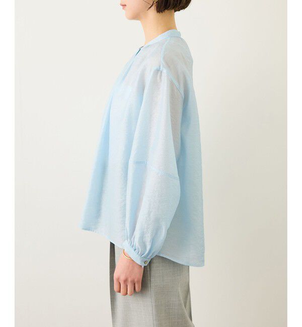 ROPE「キュプラシルクボリュームスリーブブラウス/イージーケア」|シャツ・ブラウス|