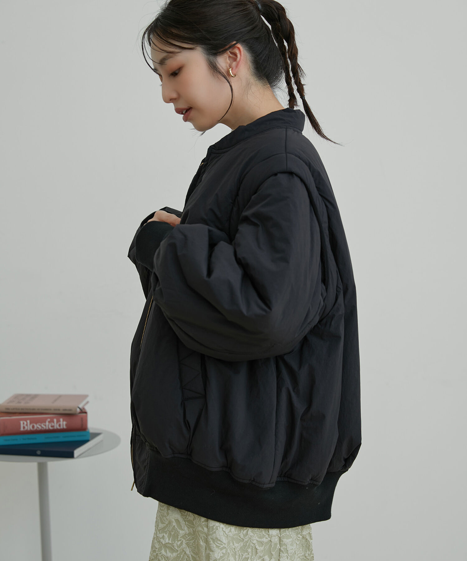 VIS「【2WAY】袖取り外しボリュームブルゾン」|ブルゾン・スタジャン|