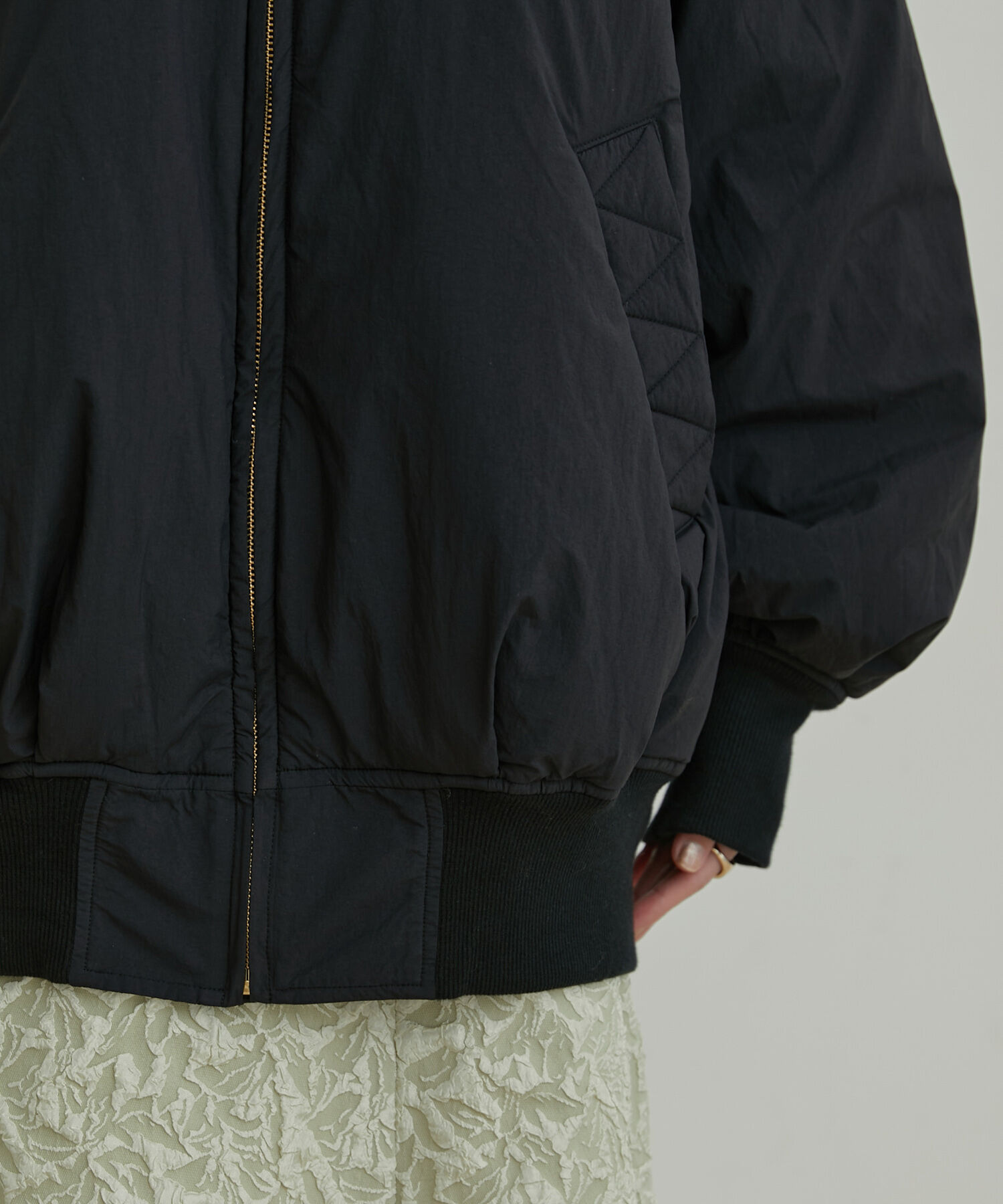 VIS「【2WAY】袖取り外しボリュームブルゾン」|ブルゾン・スタジャン|