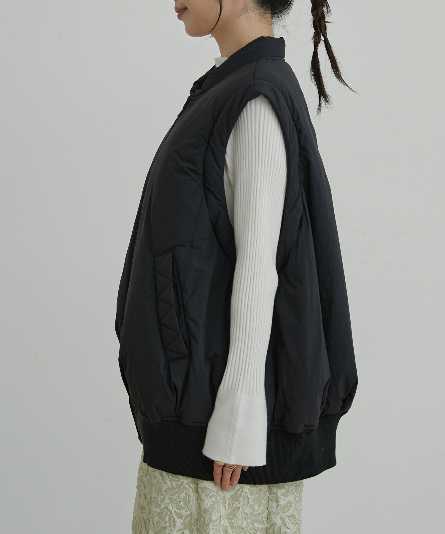 VIS「【2WAY】袖取り外しボリュームブルゾン」|ブルゾン・スタジャン|
