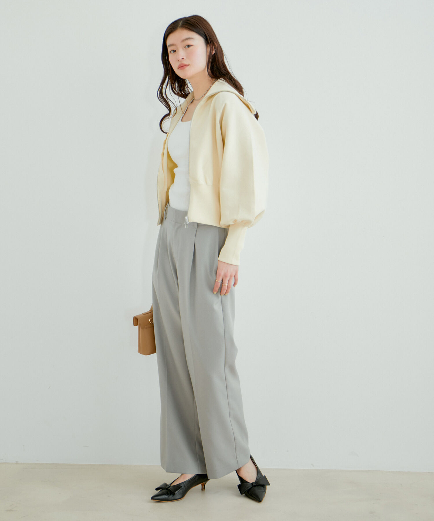 VIS「美HITワンタックストレートパンツ【洗える】」|スラックス|