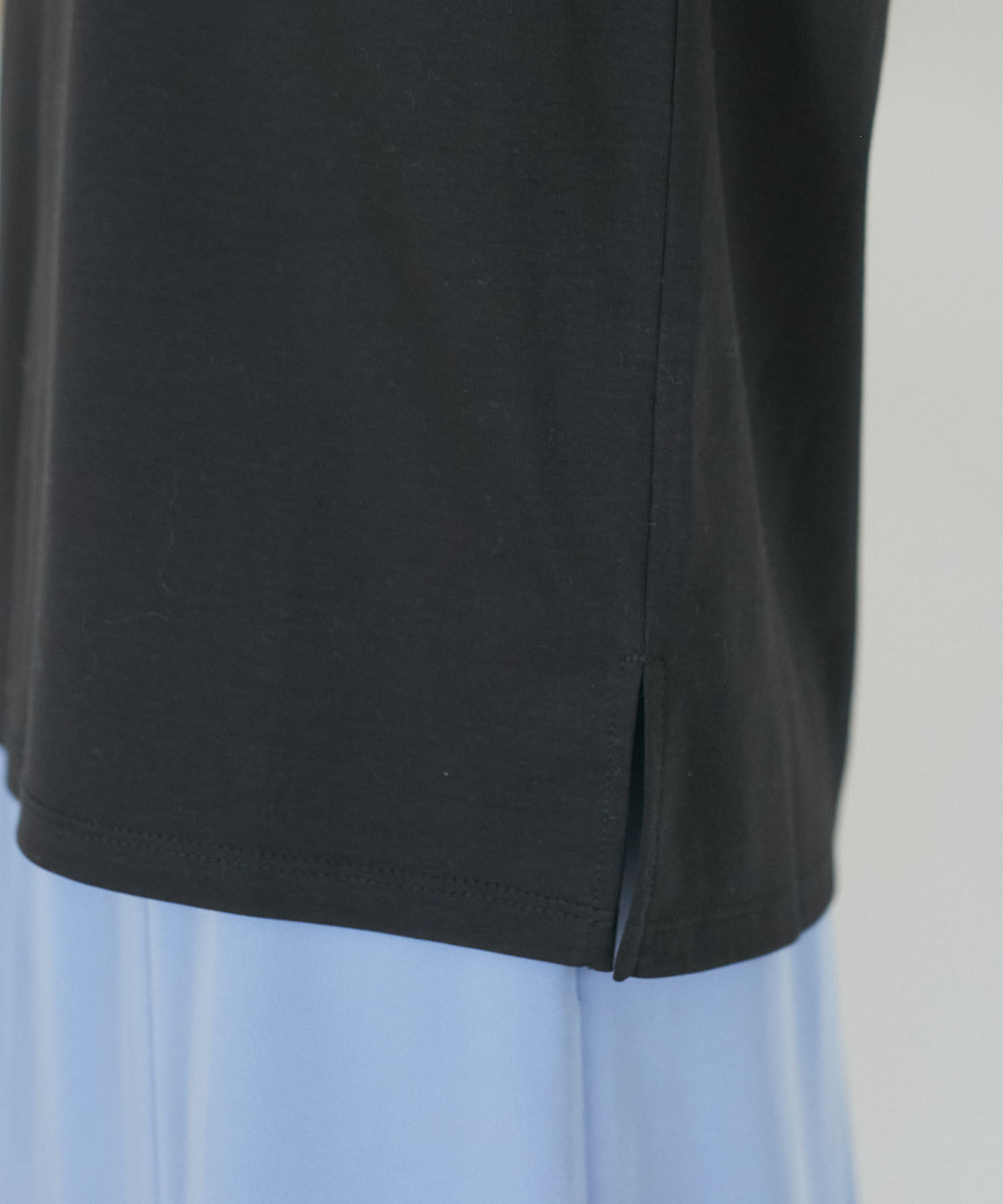 VIS「【洗える】シルケットポイントレースカットソー」|Tシャツ・カットソー|