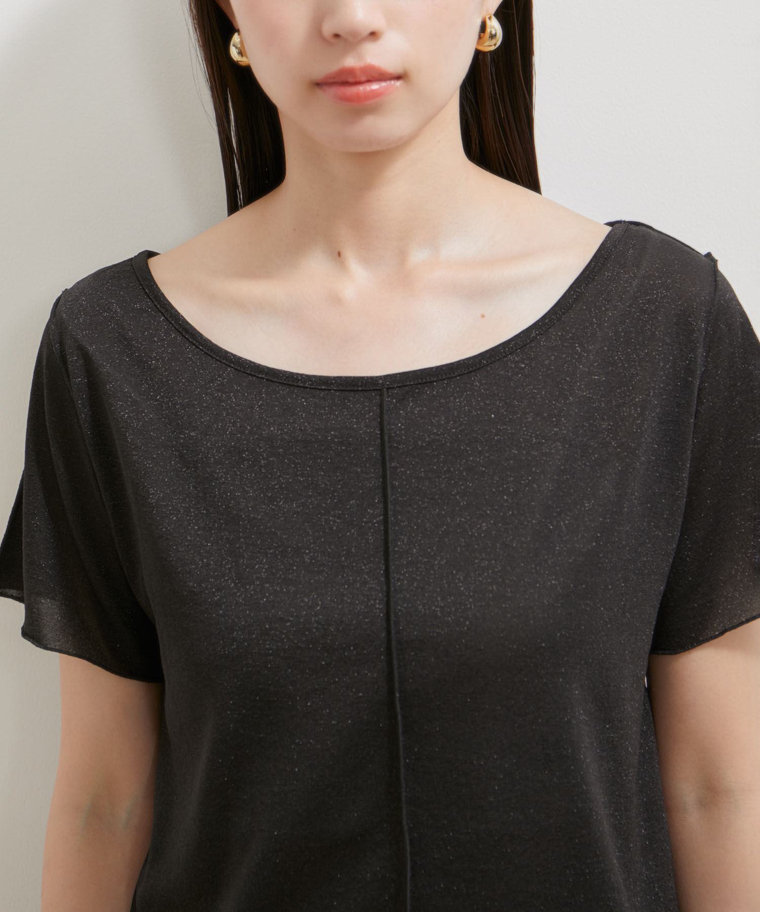 VIS「【洗える】ラメメローTシャツ」|Tシャツ・カットソー|