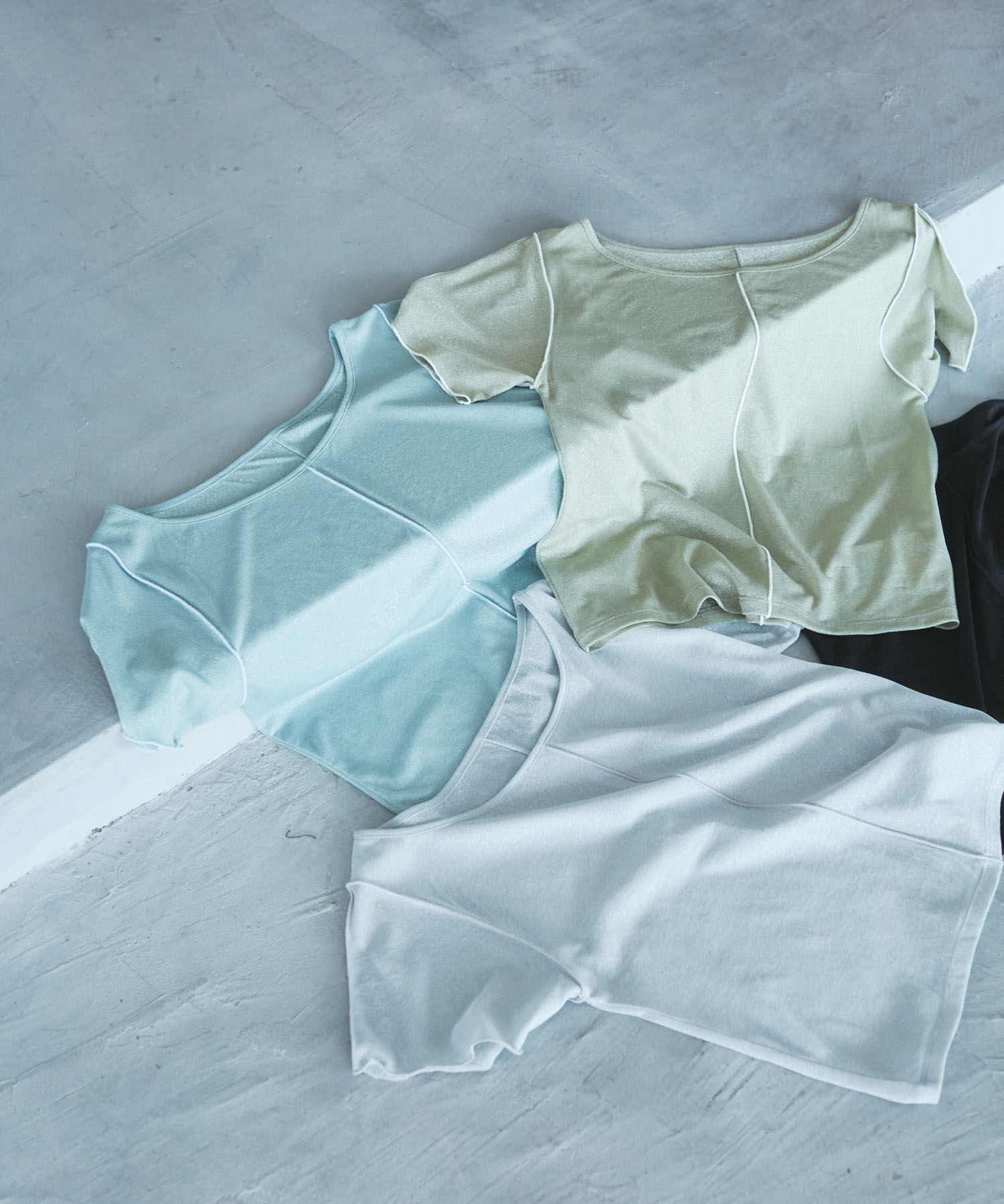 VIS「【洗える】ラメメローTシャツ」|Tシャツ・カットソー|