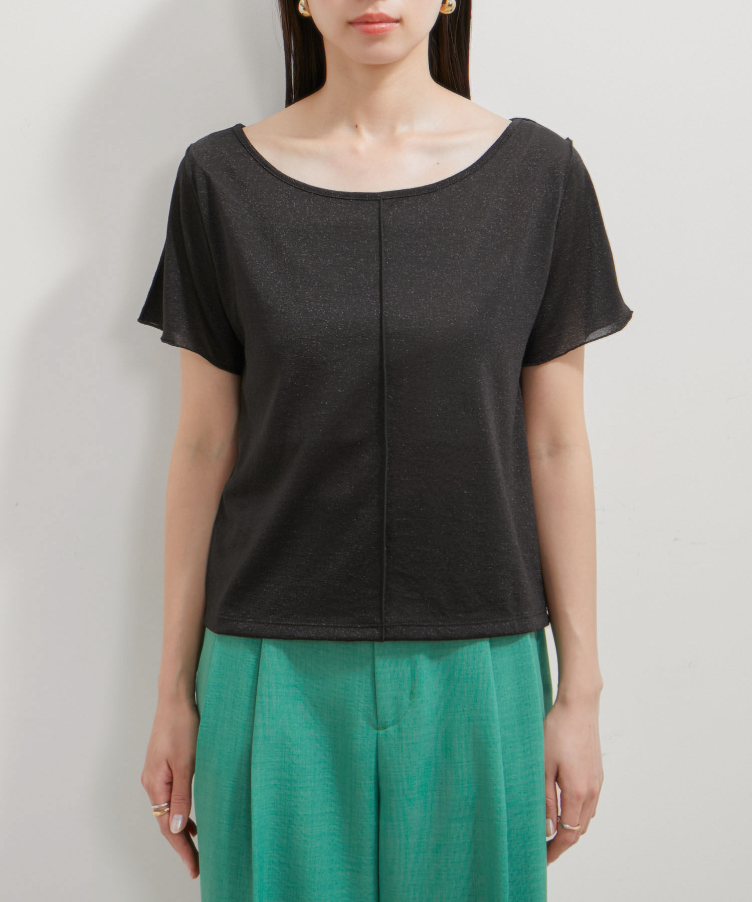 VIS「【洗える】ラメメローTシャツ」|Tシャツ・カットソー|