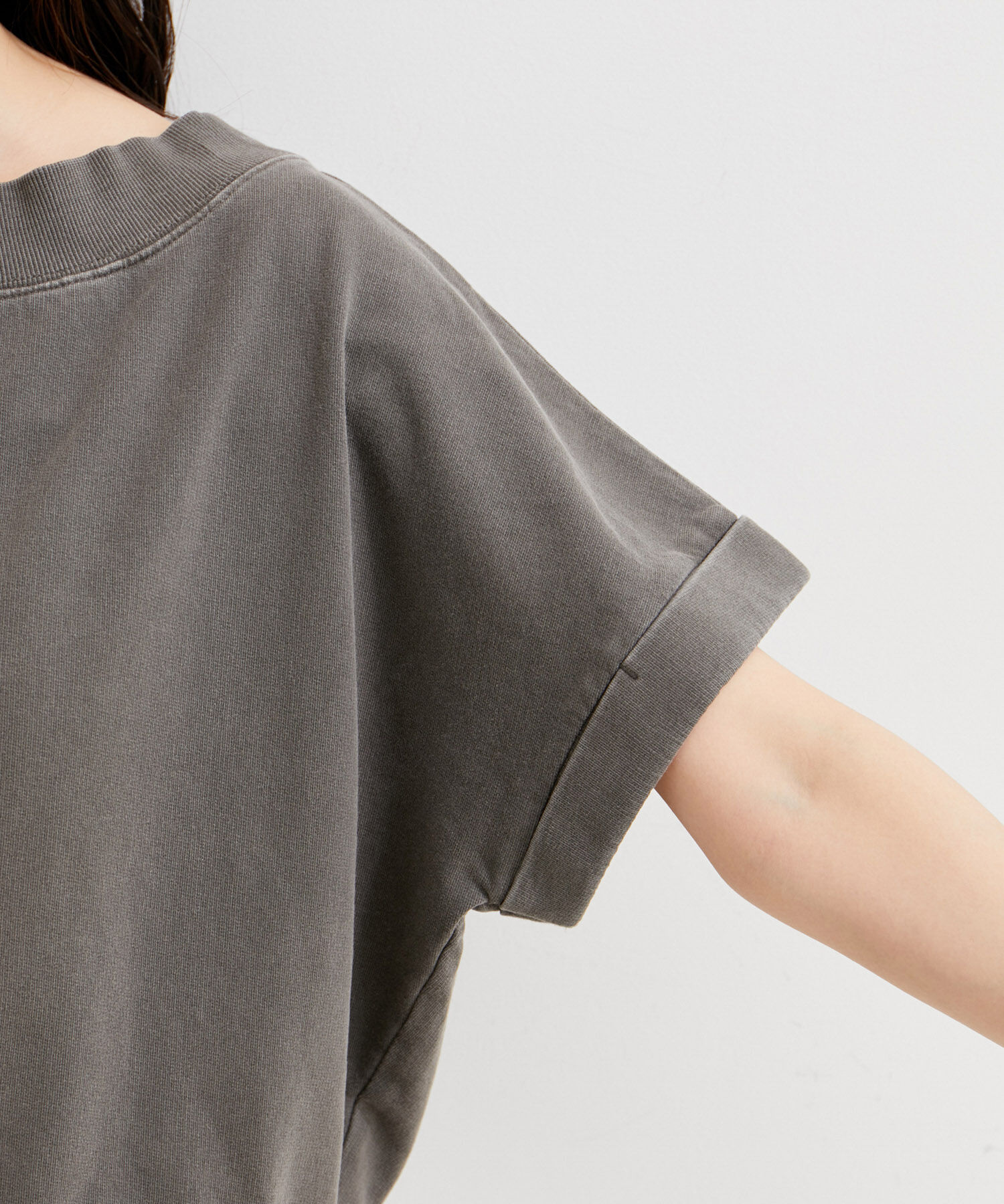 VIS「【洗える】ピグメント加工ワンショルプルオーバー」|Tシャツ・カットソー|