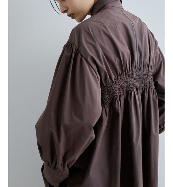 VIS「リボン付きバックシャーリングシャツ」|シャツ・ブラウス|