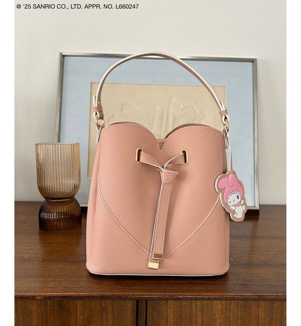 VIS「【マイメロディ&クロミ】 VIS別注モデルハートカットバッグ＆チャームSET」|ハンドバッグ|